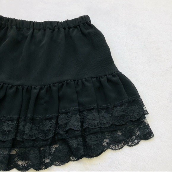Colza, Lace Trim Skirt, Size Large - Picture 11 of 15